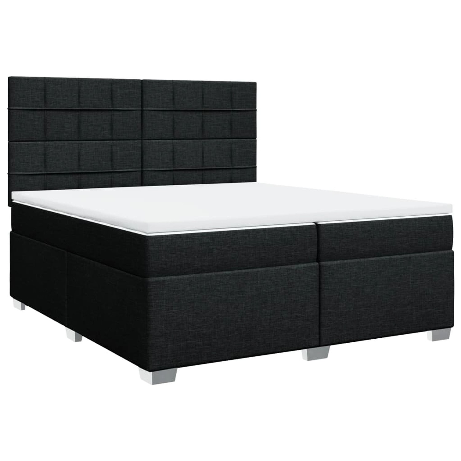 vidaXL Boxspringbett mit Matratze Schwarz 200x200 cm Stoff2106038 vidaXL Boxspringbett mit Matratze Schwarz 200x200 cm Stoff2106038 von VIDAXL