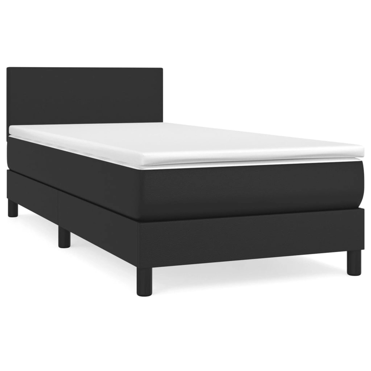 vidaXL Boxspringbett mit Matratze Schwarz 80x200 cm Kunstleder1389693 vidaXL Boxspringbett mit Matratze Schwarz 80x200 cm Kunstleder1389693 von VIDAXL
