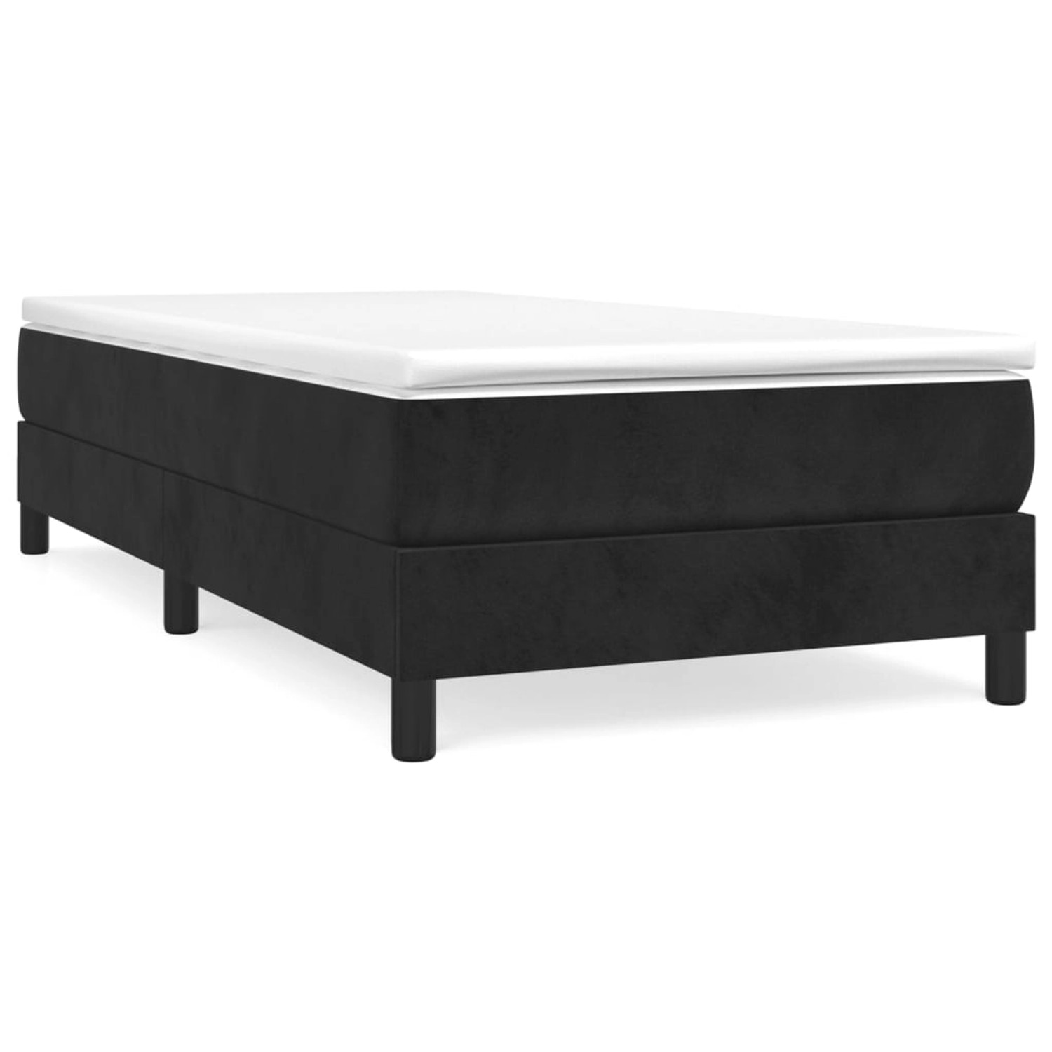 vidaXL Boxspringbett mit Matratze Schwarz 80x200 cm Samt 3144299 vidaXL Boxspringbett mit Matratze Schwarz 80x200 cm Samt 3144299 von VIDAXL