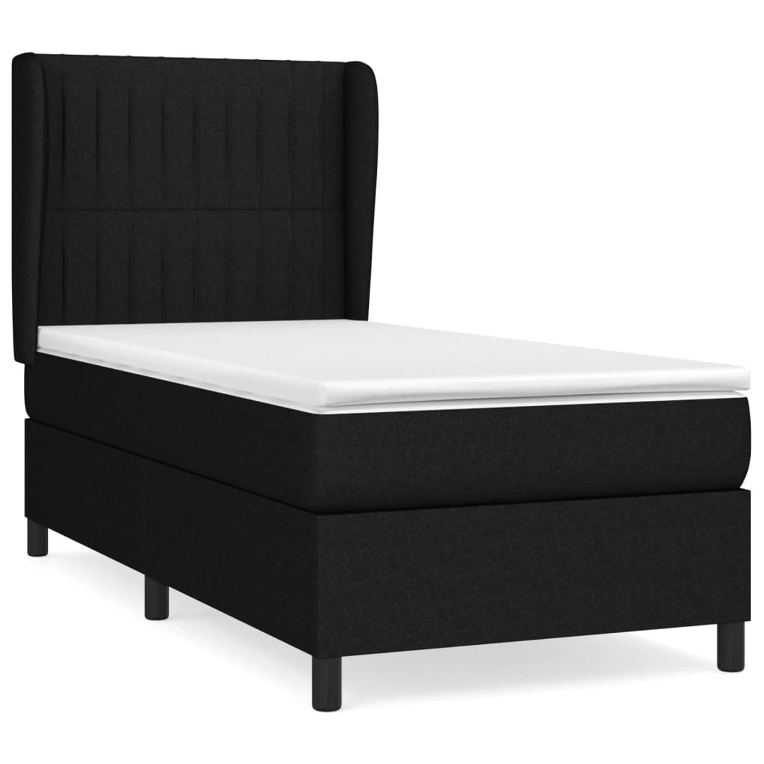 vidaXL Boxspringbett mit Matratze Schwarz 80x200 cm Stoff1372524 vidaXL Boxspringbett mit Matratze Schwarz 80x200 cm Stoff1372524 von VIDAXL