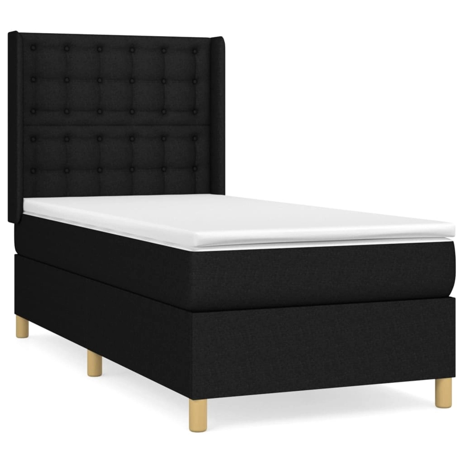 vidaXL Boxspringbett mit Matratze Schwarz 80x200 cm Stoff1396419 vidaXL Boxspringbett mit Matratze Schwarz 80x200 cm Stoff1396419 von VIDAXL