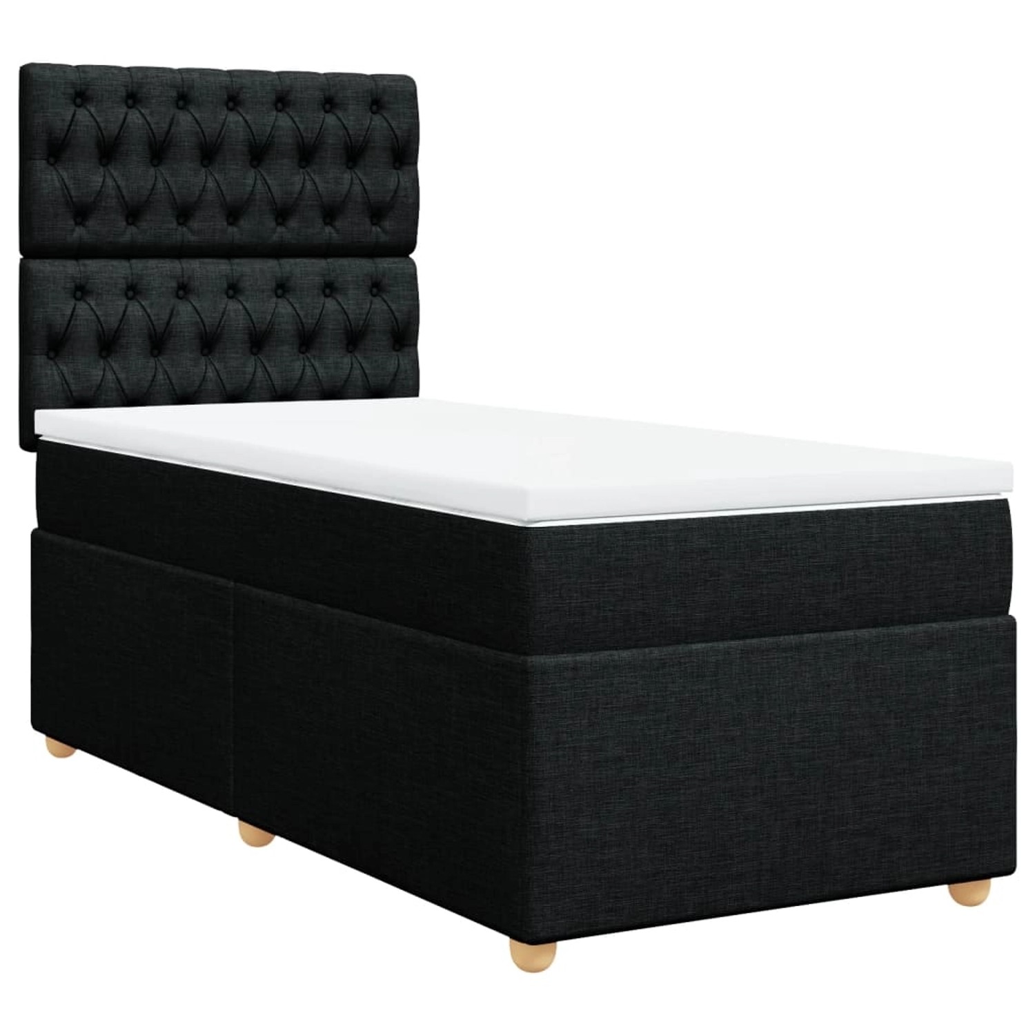 vidaXL Boxspringbett mit Matratze Schwarz 80x200 cm Stoff2097803 vidaXL Boxspringbett mit Matratze Schwarz 80x200 cm Stoff2097803 von VIDAXL