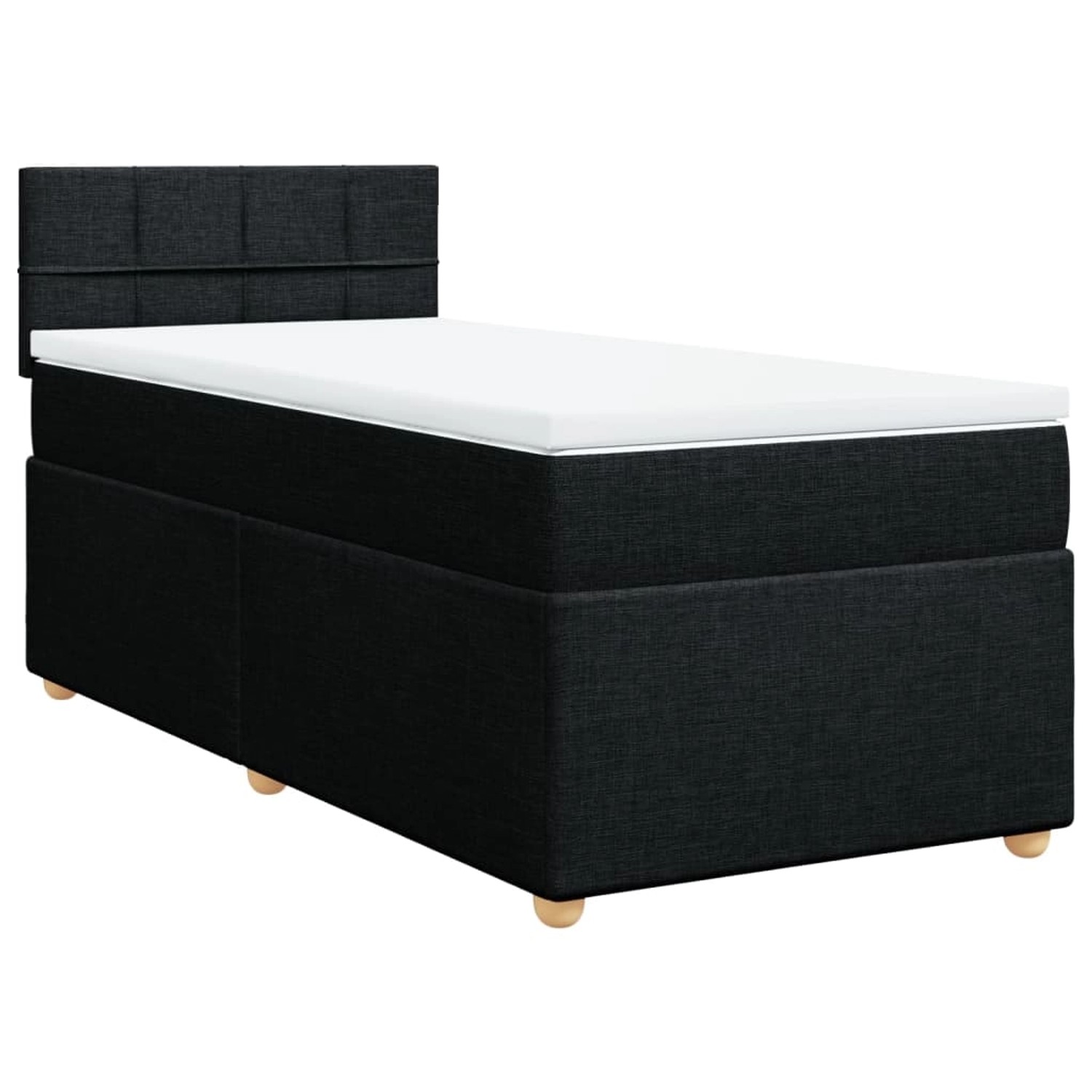 vidaXL Boxspringbett mit Matratze Schwarz 80x200 cm Stoff2102271 vidaXL Boxspringbett mit Matratze Schwarz 80x200 cm Stoff2102271 von VIDAXL