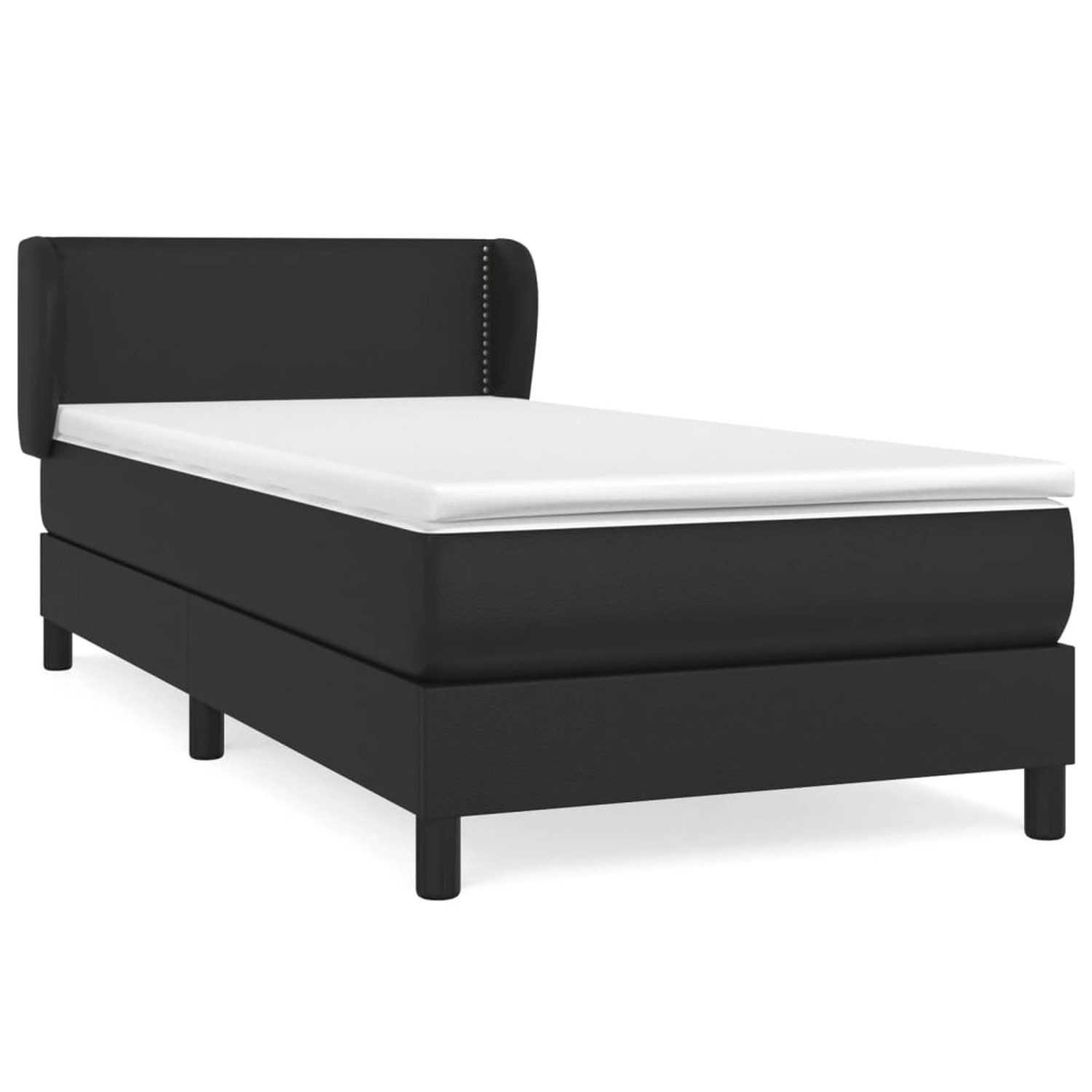 vidaXL Boxspringbett mit Matratze Schwarz 90x190 cm Kunstleder1469188 vidaXL Boxspringbett mit Matratze Schwarz 90x190 cm Kunstleder1469188 von VIDAXL