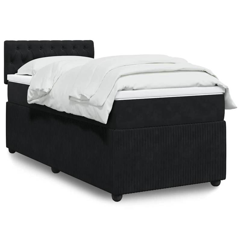 vidaXL Boxspringbett mit Matratze Schwarz 90x190 cm Samt 3289922 vidaXL Boxspringbett mit Matratze Schwarz 90x190 cm Samt 3289922 von VIDAXL