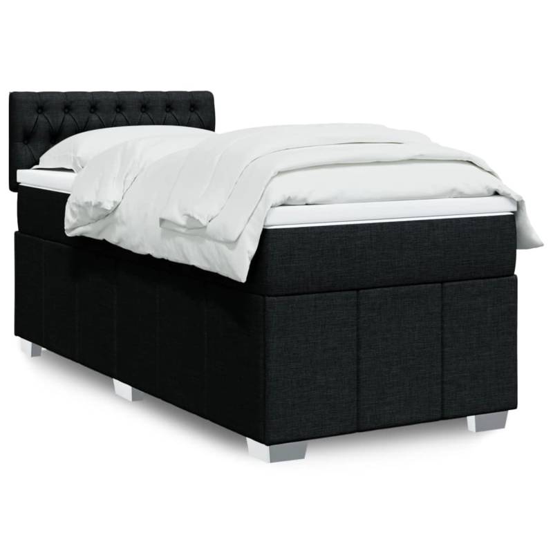 vidaXL Boxspringbett mit Matratze Schwarz 90x190 cm Stoff 3289232 vidaXL Boxspringbett mit Matratze Schwarz 90x190 cm Stoff 3289232 von VIDAXL