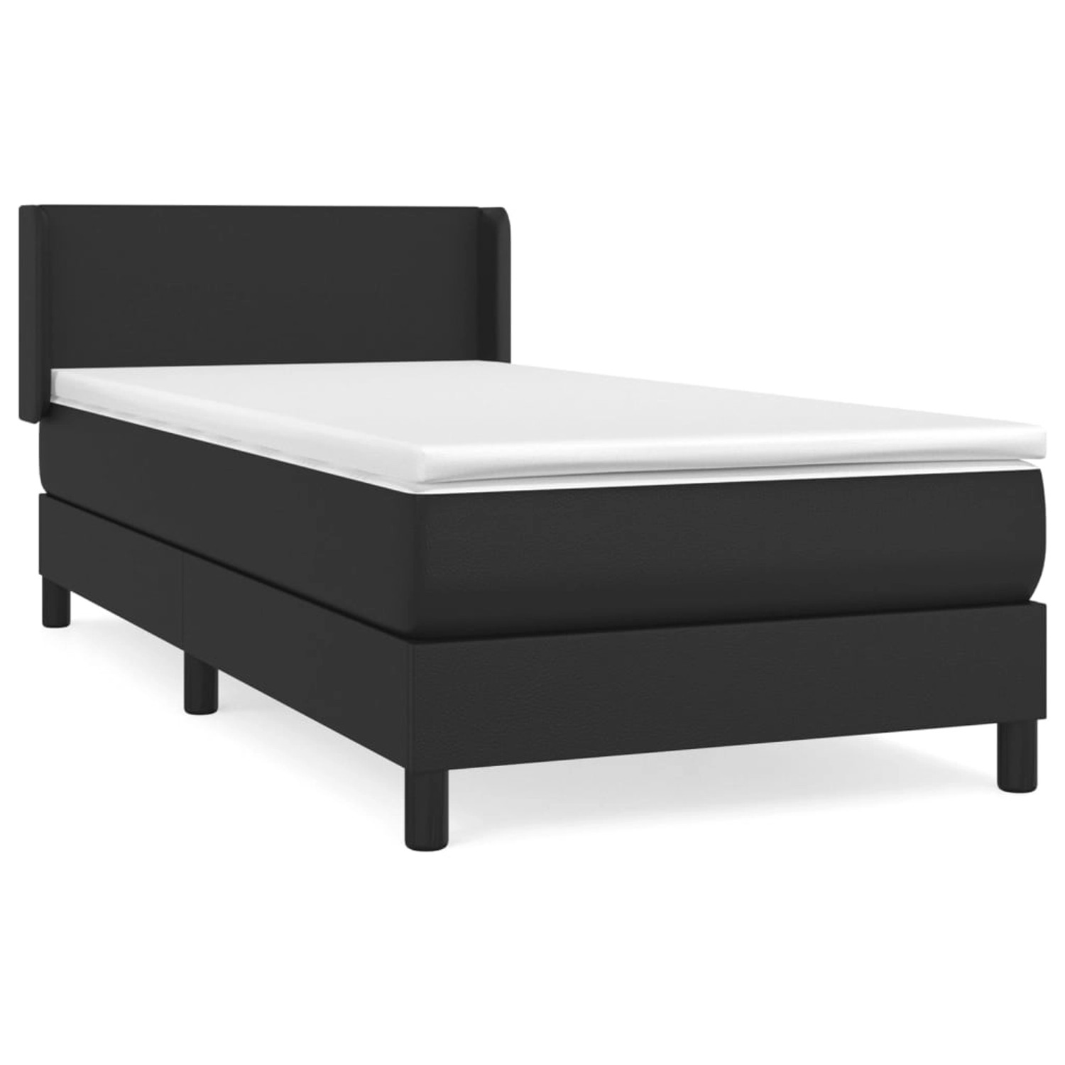 vidaXL Boxspringbett mit Matratze Schwarz 90x200 cm Kunstleder1389427 vidaXL Boxspringbett mit Matratze Schwarz 90x200 cm Kunstleder1389427 von VIDAXL