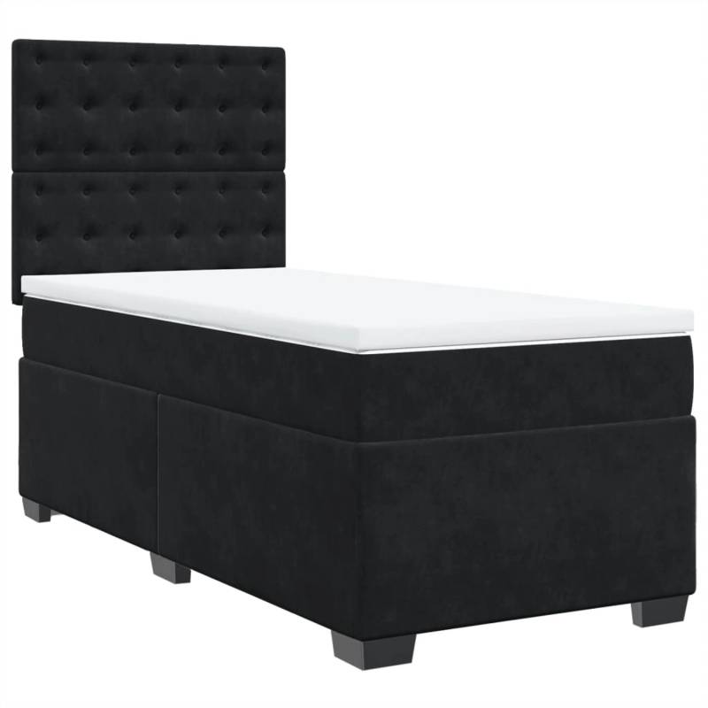 vidaXL Boxspringbett mit Matratze Schwarz 90x200 cm Samt 3290824 vidaXL Boxspringbett mit Matratze Schwarz 90x200 cm Samt 3290824 von VIDAXL