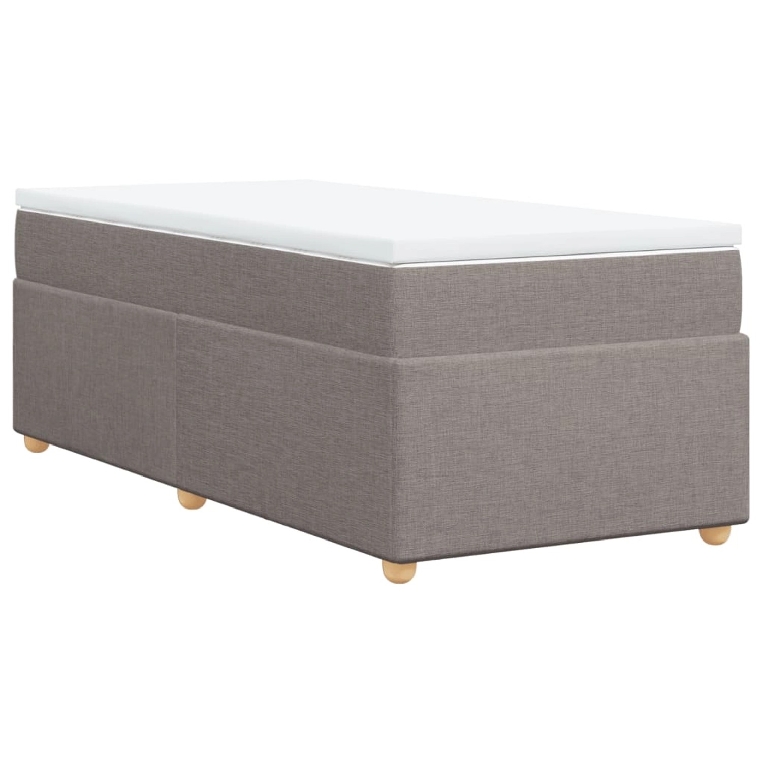 vidaXL Boxspringbett mit Matratze Taupe 100x200 cm Stoff 3285356 vidaXL Boxspringbett mit Matratze Taupe 100x200 cm Stoff 3285356 von VIDAXL