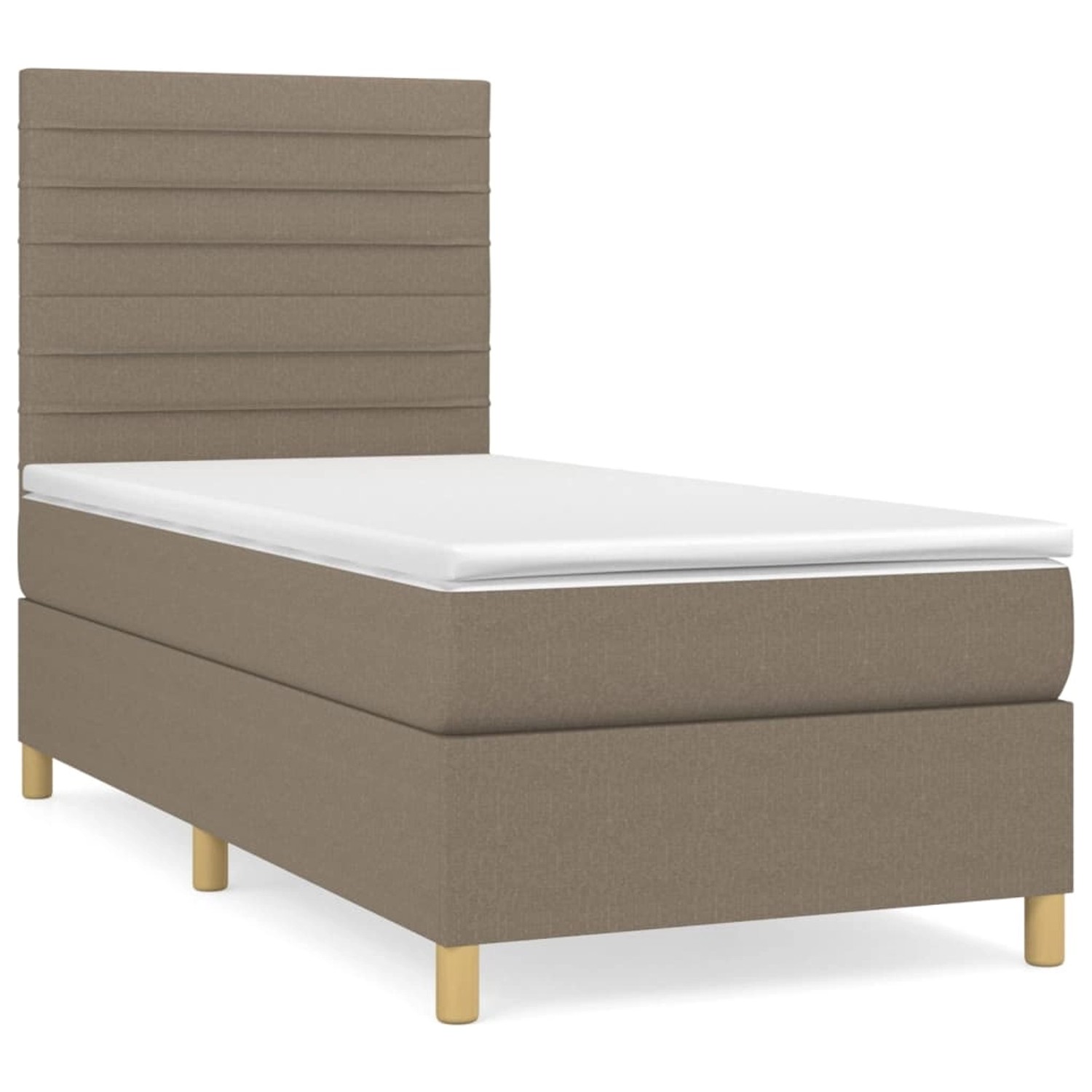 vidaXL Boxspringbett mit Matratze Taupe 100x200 cm Stoff1380433 vidaXL Boxspringbett mit Matratze Taupe 100x200 cm Stoff1380433 von VIDAXL