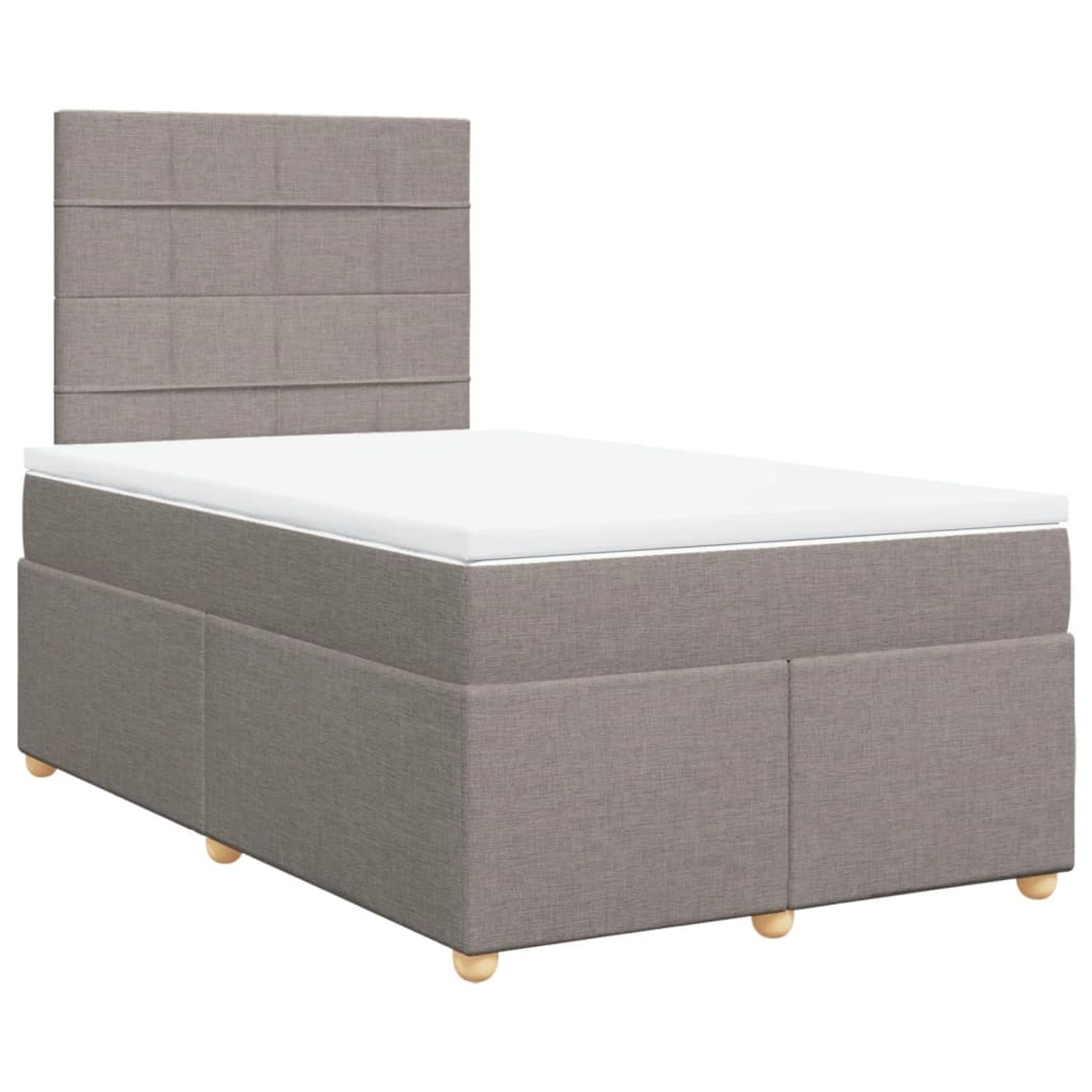 vidaXL Boxspringbett mit Matratze Taupe 120x190 cm Stoff 3291223 vidaXL Boxspringbett mit Matratze Taupe 120x190 cm Stoff 3291223 von VIDAXL