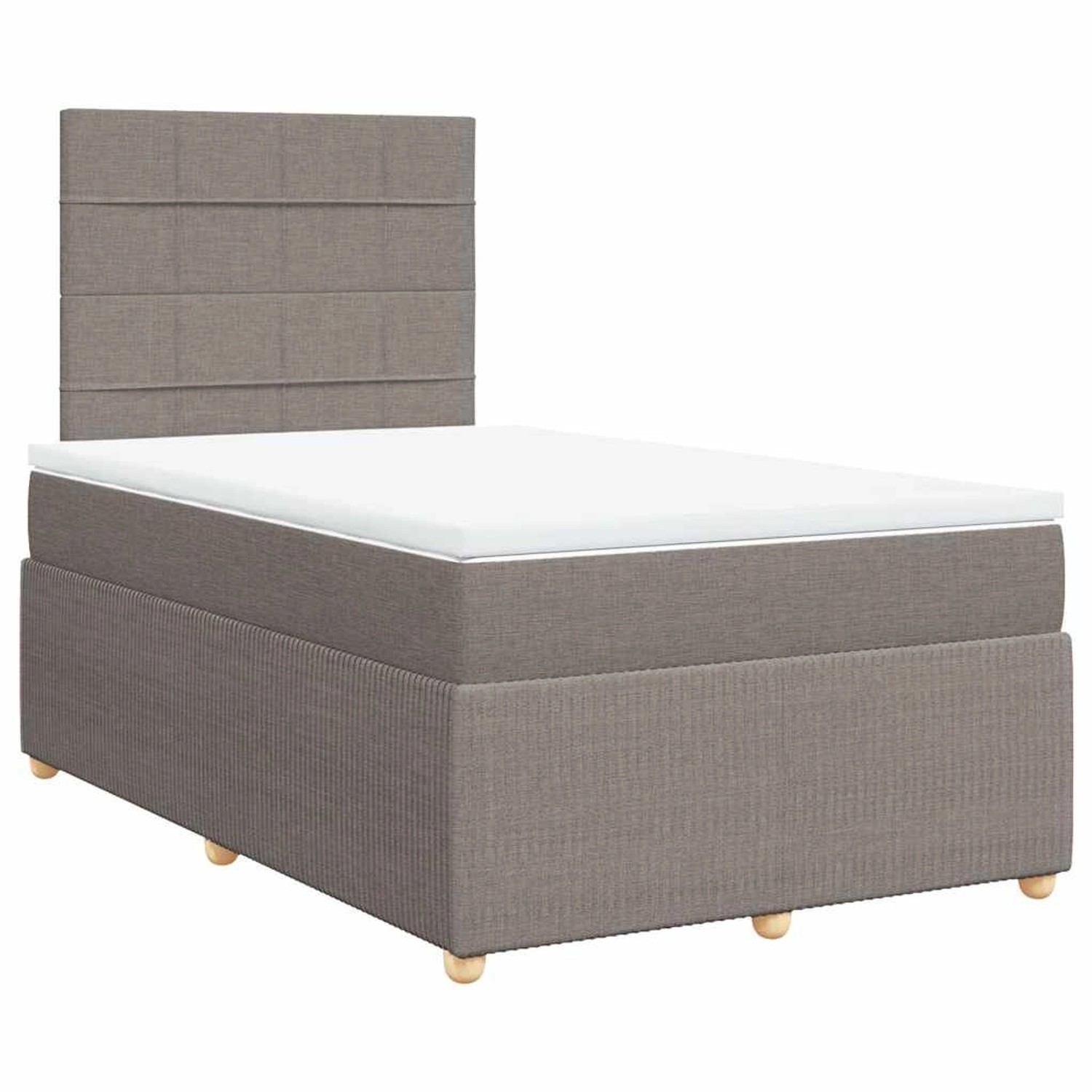 vidaXL Boxspringbett mit Matratze Taupe 120x190 cm Stoff 3291999 vidaXL Boxspringbett mit Matratze Taupe 120x190 cm Stoff 3291999 von VIDAXL