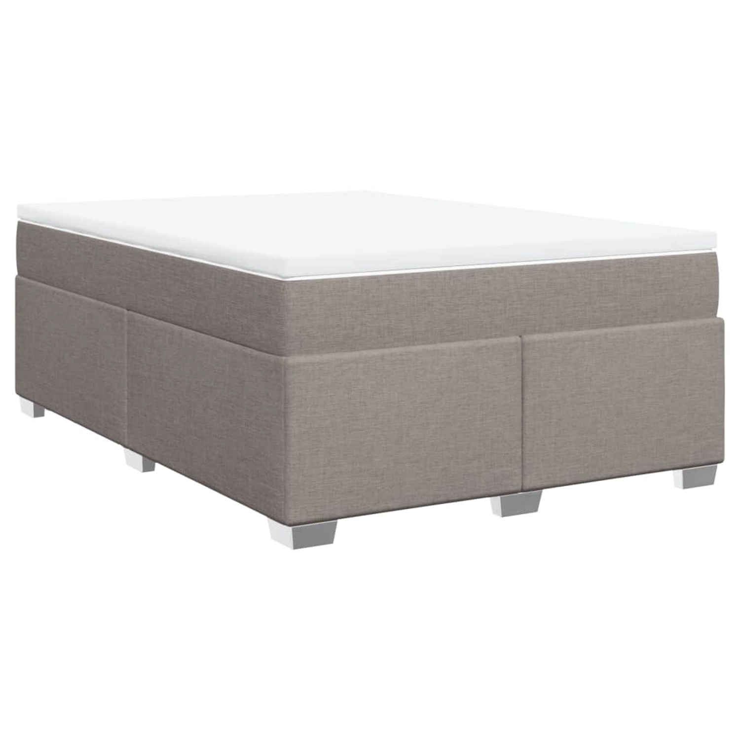vidaXL Boxspringbett mit Matratze Taupe 140x190 cm Stoff 3285134 vidaXL Boxspringbett mit Matratze Taupe 140x190 cm Stoff 3285134 von VIDAXL