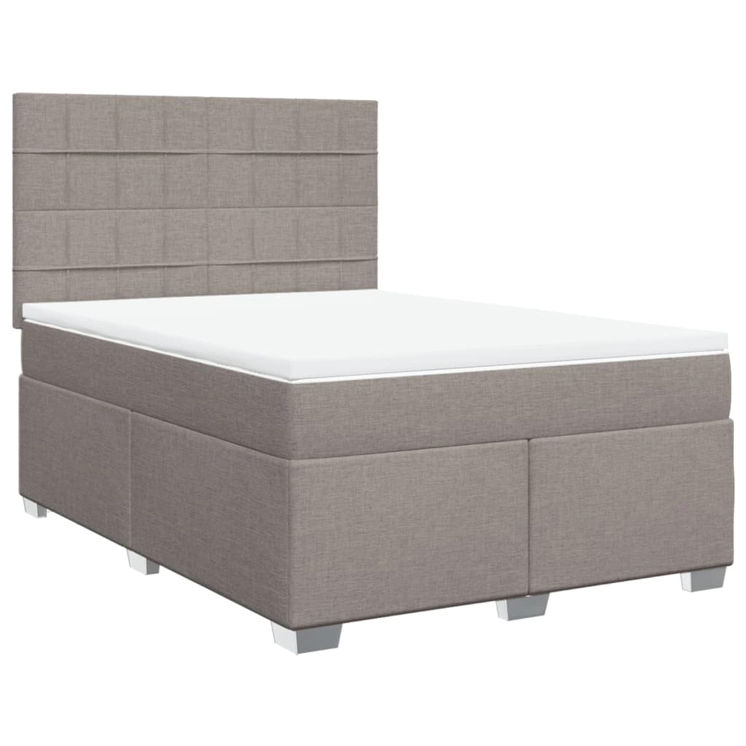 vidaXL Boxspringbett mit Matratze Taupe 140x190 cm Stoff 3290487 vidaXL Boxspringbett mit Matratze Taupe 140x190 cm Stoff 3290487 von VIDAXL