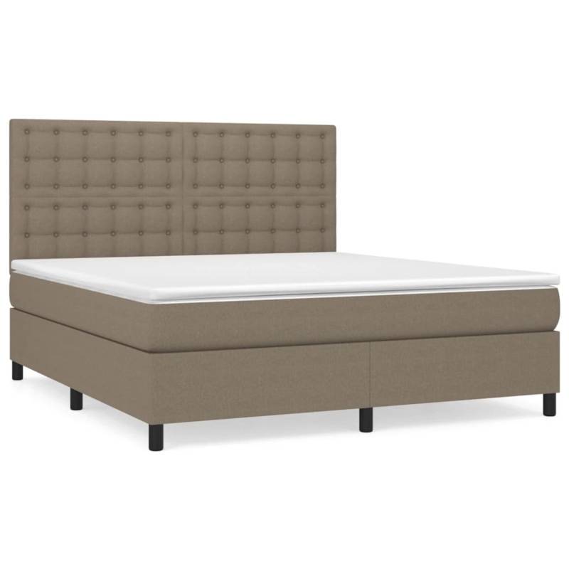 vidaXL Boxspringbett mit Matratze Taupe 160x200 cm Stoff 3142109 vidaXL Boxspringbett mit Matratze Taupe 160x200 cm Stoff 3142109 von VIDAXL