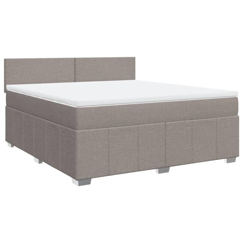 vidaXL Boxspringbett mit Matratze Taupe 180x200 cm Stoff 3287144 vidaXL Boxspringbett mit Matratze Taupe 180x200 cm Stoff 3287144 von VIDAXL