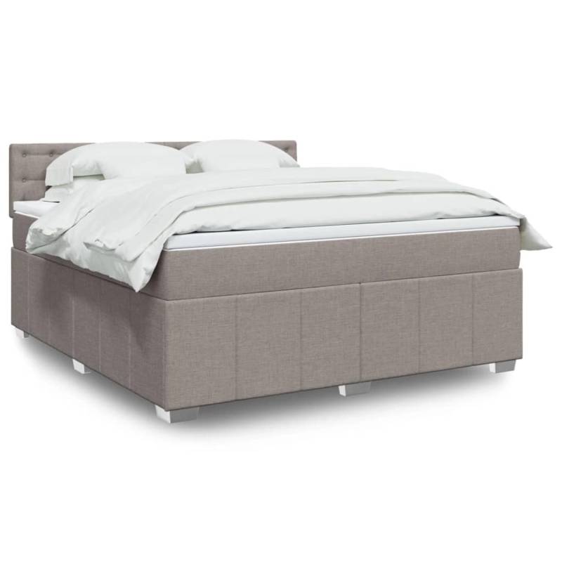 vidaXL Boxspringbett mit Matratze Taupe 180x200 cm Stoff 3289465 vidaXL Boxspringbett mit Matratze Taupe 180x200 cm Stoff 3289465 von VIDAXL