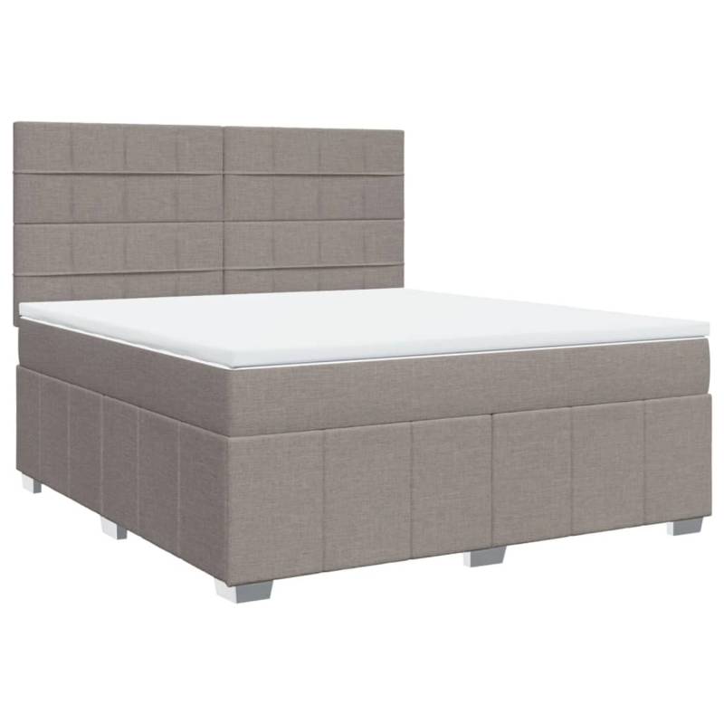 vidaXL Boxspringbett mit Matratze Taupe 180x200 cm Stoff 3291751 vidaXL Boxspringbett mit Matratze Taupe 180x200 cm Stoff 3291751 von VIDAXL