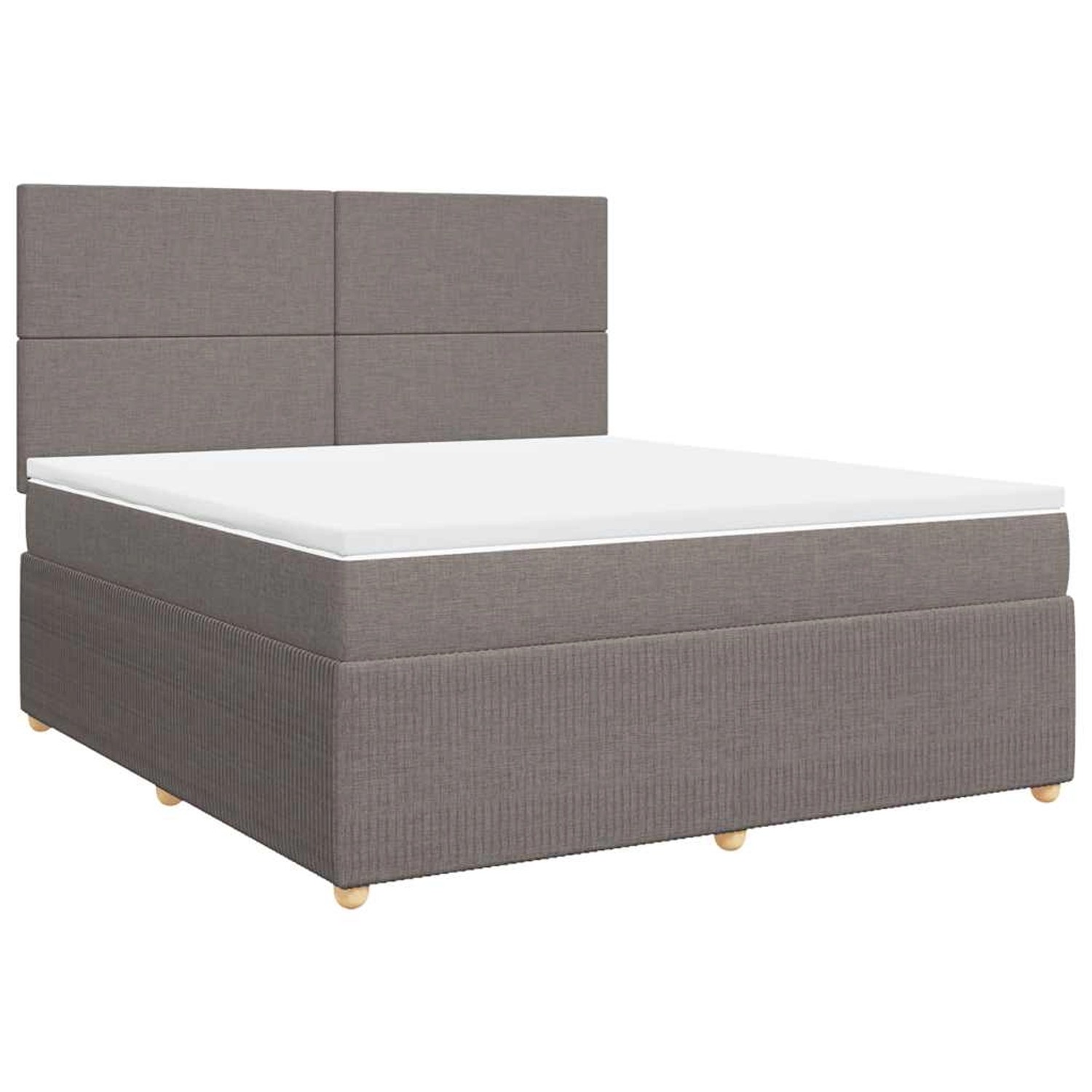 vidaXL Boxspringbett mit Matratze Taupe 180x200 cm Stoff 3292132 vidaXL Boxspringbett mit Matratze Taupe 180x200 cm Stoff 3292132 von VIDAXL