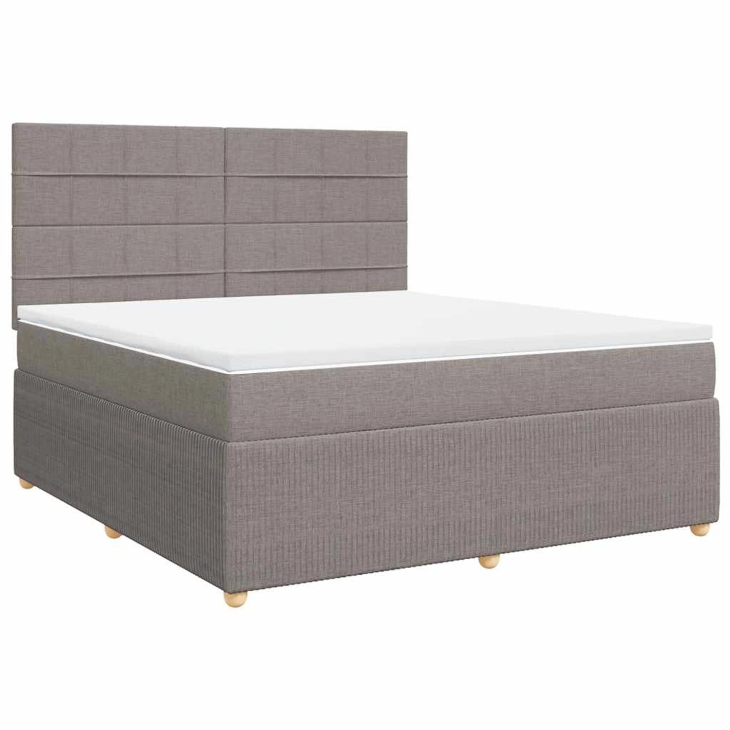 vidaXL Boxspringbett mit Matratze Taupe 180x200 cm Stoff 3292139 vidaXL Boxspringbett mit Matratze Taupe 180x200 cm Stoff 3292139 von VIDAXL