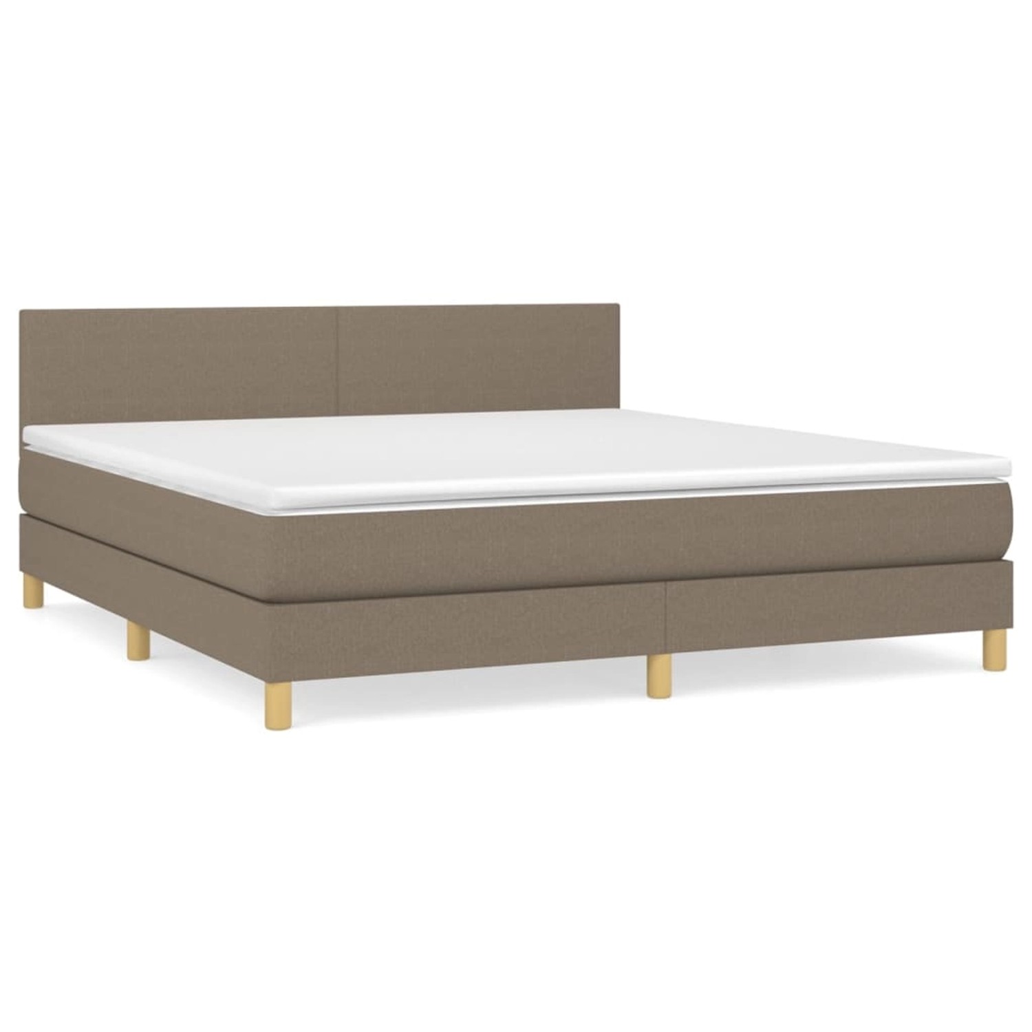 vidaXL Boxspringbett mit Matratze Taupe 180x200 cm Stoff1467123 vidaXL Boxspringbett mit Matratze Taupe 180x200 cm Stoff1467123 von VIDAXL