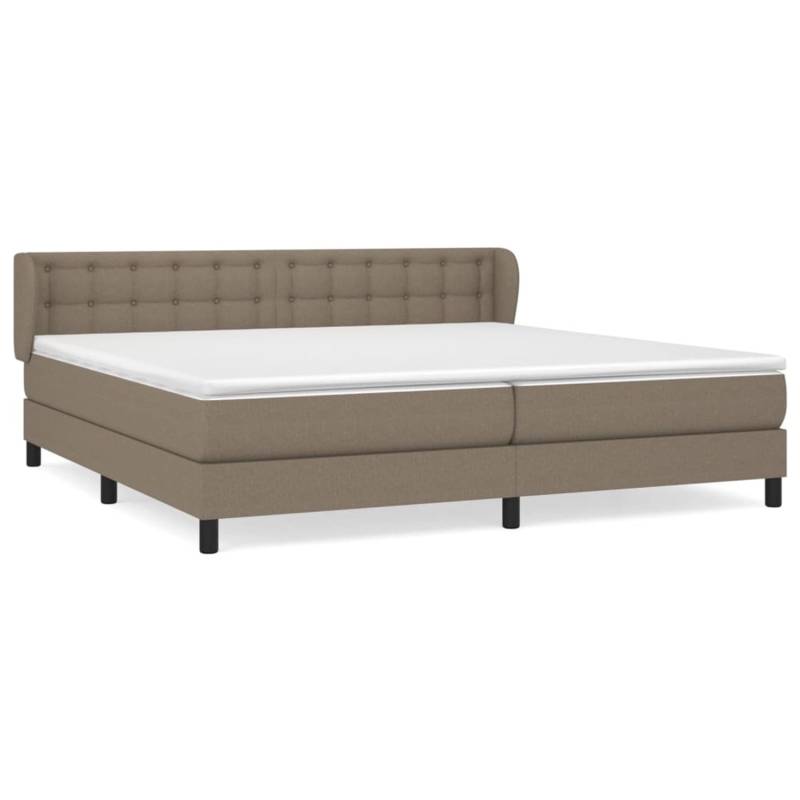 vidaXL Boxspringbett mit Matratze Taupe 200x200 cm Stoff 3126593 vidaXL Boxspringbett mit Matratze Taupe 200x200 cm Stoff 3126593 von VIDAXL