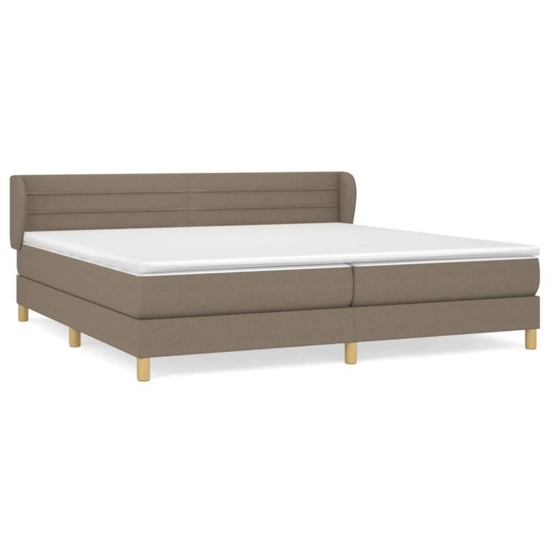 vidaXL Boxspringbett mit Matratze Taupe 200x200 cm Stoff 3126913 vidaXL Boxspringbett mit Matratze Taupe 200x200 cm Stoff 3126913 von VIDAXL