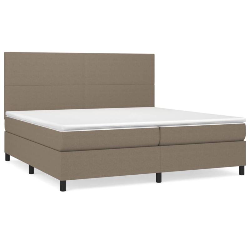 vidaXL Boxspringbett mit Matratze Taupe 200x200 cm Stoff 3141645 vidaXL Boxspringbett mit Matratze Taupe 200x200 cm Stoff 3141645 von VIDAXL