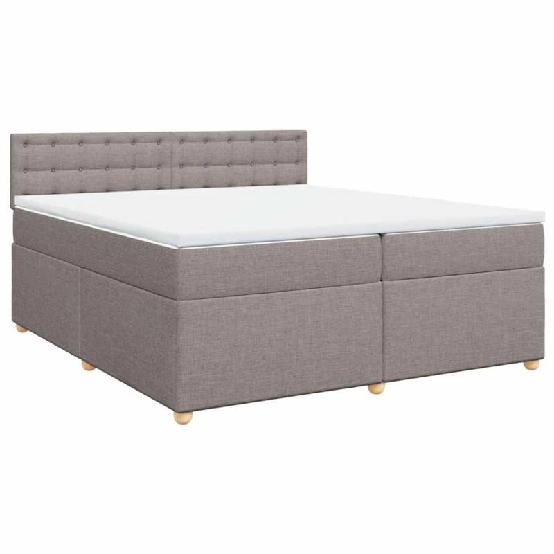 vidaXL Boxspringbett mit Matratze Taupe 200x200 cm Stoff 3286805 vidaXL Boxspringbett mit Matratze Taupe 200x200 cm Stoff 3286805 von VIDAXL