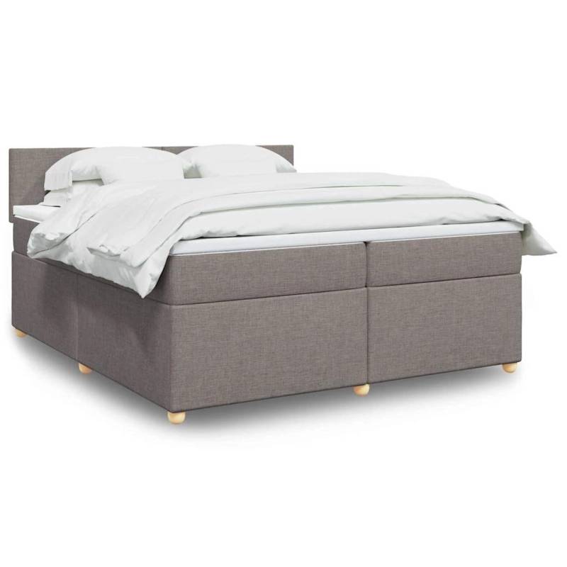 vidaXL Boxspringbett mit Matratze Taupe 200x200 cm Stoff 3289084 vidaXL Boxspringbett mit Matratze Taupe 200x200 cm Stoff 3289084 von VIDAXL