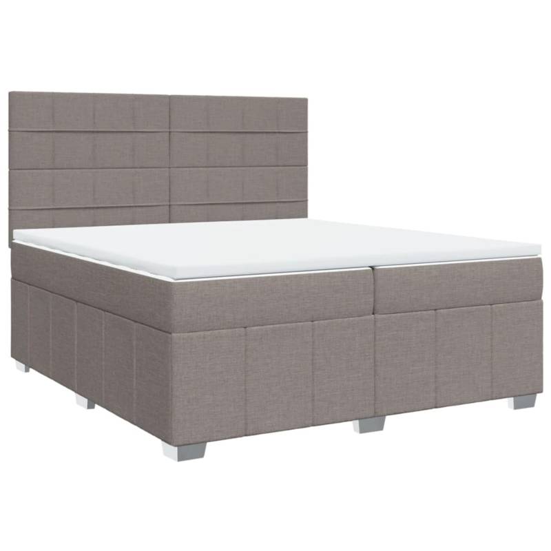vidaXL Boxspringbett mit Matratze Taupe 200x200 cm Stoff 3291779 vidaXL Boxspringbett mit Matratze Taupe 200x200 cm Stoff 3291779 von VIDAXL