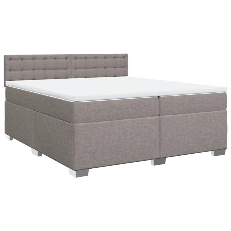 vidaXL Boxspringbett mit Matratze Taupe 200x200 cm Stoff2102025 vidaXL Boxspringbett mit Matratze Taupe 200x200 cm Stoff2102025 von VIDAXL