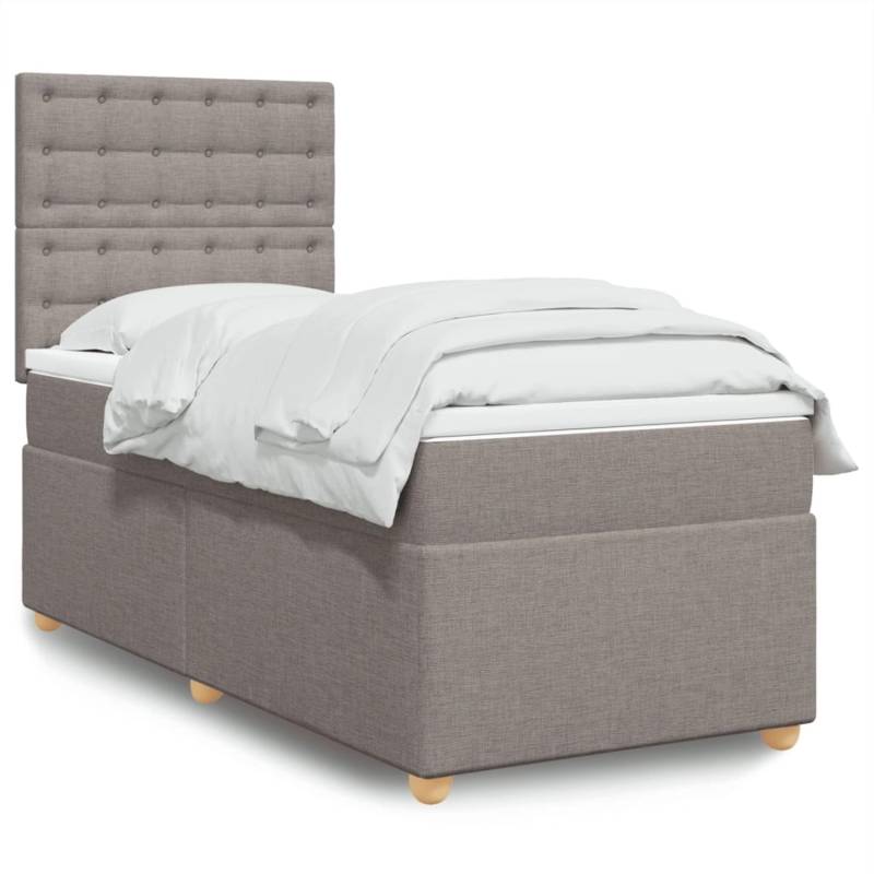 vidaXL Boxspringbett mit Matratze Taupe 80x200 cm Stoff 3293425 vidaXL Boxspringbett mit Matratze Taupe 80x200 cm Stoff 3293425 von VIDAXL