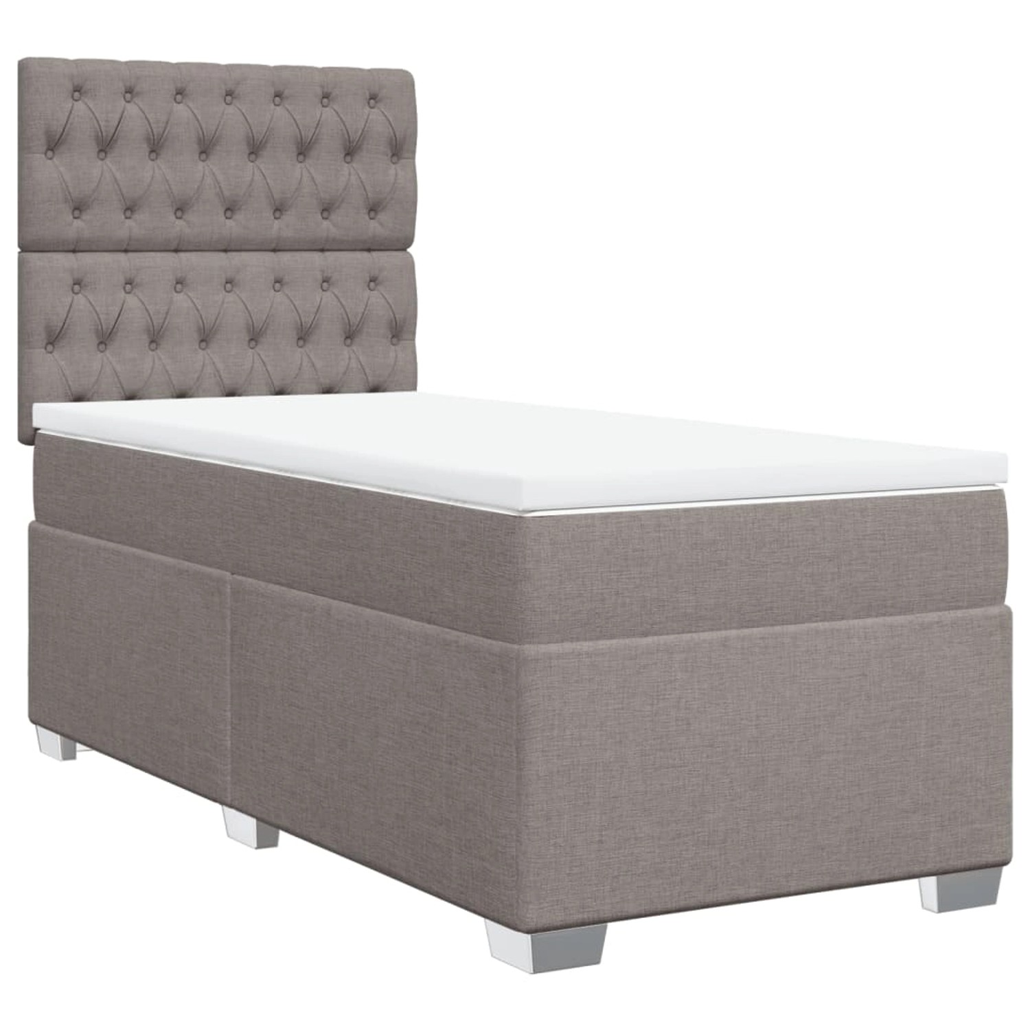 vidaXL Boxspringbett mit Matratze Taupe 80x200 cm Stoff2097759 vidaXL Boxspringbett mit Matratze Taupe 80x200 cm Stoff2097759 von VIDAXL