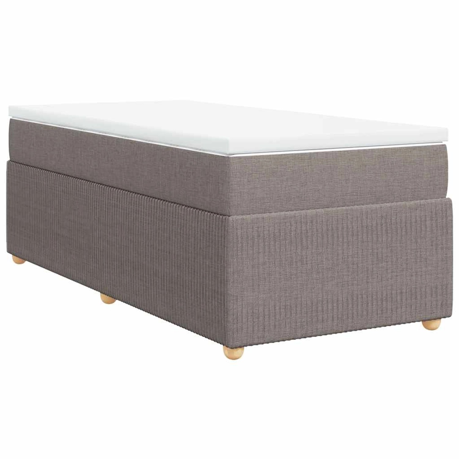 vidaXL Boxspringbett mit Matratze Taupe 90x190 cm Stoff 3285536 vidaXL Boxspringbett mit Matratze Taupe 90x190 cm Stoff 3285536 von VIDAXL