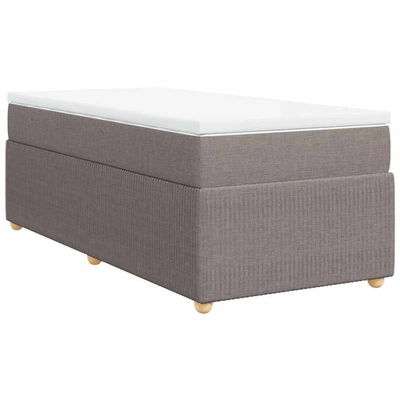 vidaXL Boxspringbett mit Matratze Taupe 90x190 cm Stoff 3285536 vidaXL Boxspringbett mit Matratze Taupe 90x190 cm Stoff 3285536 von VIDAXL