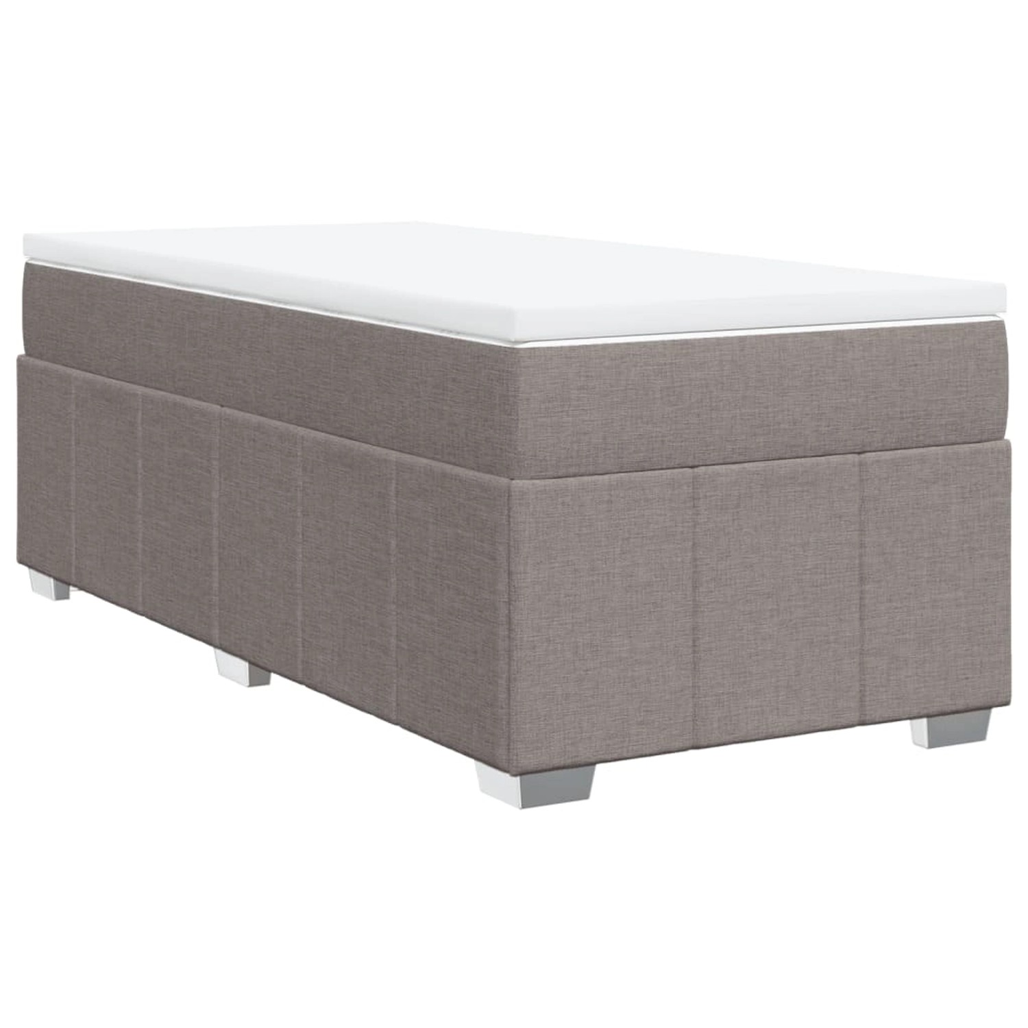 vidaXL Boxspringbett mit Matratze Taupe 90x200 cm Stoff 3285446 vidaXL Boxspringbett mit Matratze Taupe 90x200 cm Stoff 3285446 von VIDAXL
