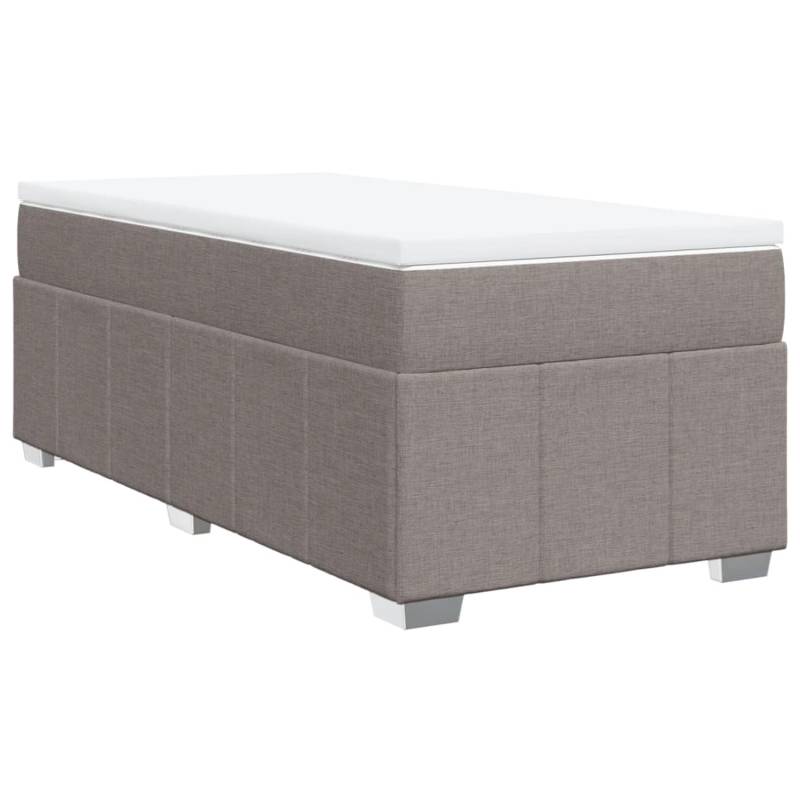 vidaXL Boxspringbett mit Matratze Taupe 90x200 cm Stoff 3285446 vidaXL Boxspringbett mit Matratze Taupe 90x200 cm Stoff 3285446 von VIDAXL