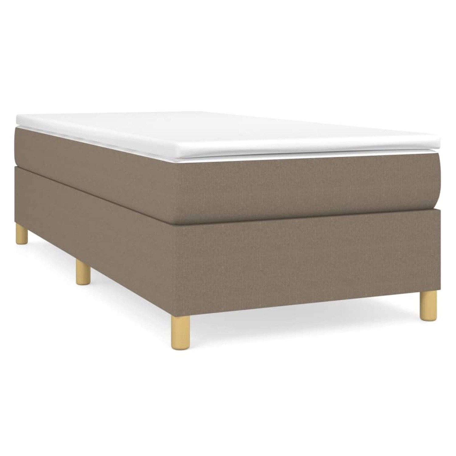 vidaXL Boxspringbett mit Matratze Taupe 90x200 cm Stoff1399955 vidaXL Boxspringbett mit Matratze Taupe 90x200 cm Stoff1399955 von VIDAXL