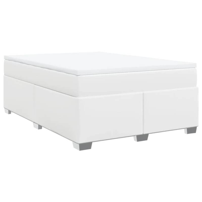 vidaXL Boxspringbett mit Matratze Weiß 160x200 cm Kunstleder 3285218 vidaXL Boxspringbett mit Matratze Weiß 160x200 cm Kunstleder 3285218 von VIDAXL