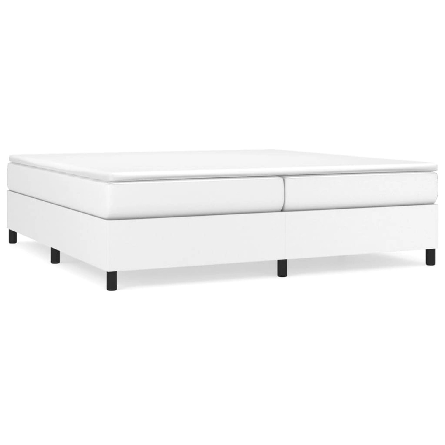 vidaXL Boxspringbett mit Matratze Weiß 200x200 cm Kunstleder 3144627 vidaXL Boxspringbett mit Matratze Weiß 200x200 cm Kunstleder 3144627 von VIDAXL