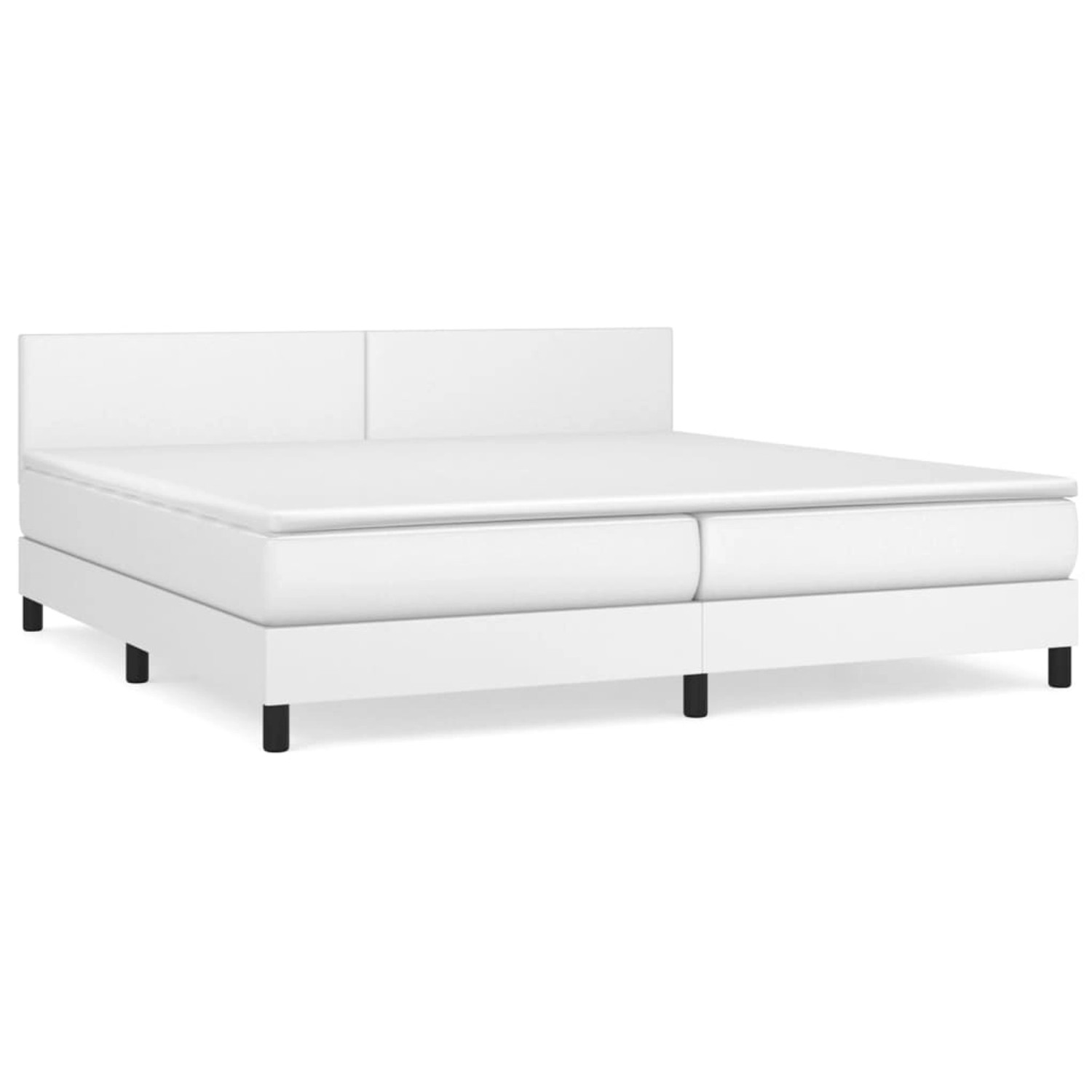 vidaXL Boxspringbett mit Matratze Weiß 200x200 cm Kunstleder1389739 vidaXL Boxspringbett mit Matratze Weiß 200x200 cm Kunstleder1389739 von VIDAXL