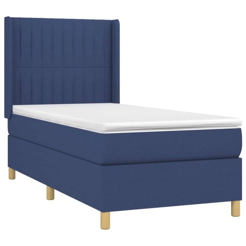 vidaXL Boxspringbett mit Matratze & LED Blau 100x200 cm Stoff 3139019 vidaXL Boxspringbett mit Matratze & LED Blau 100x200 cm Stoff 3139019 von VIDAXL