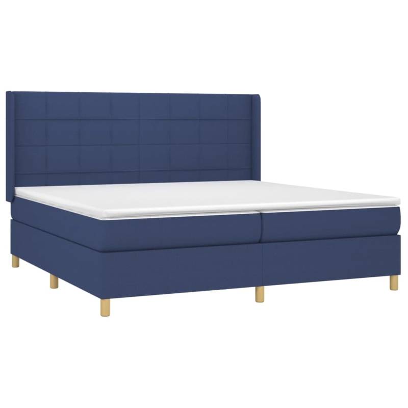vidaXL Boxspringbett mit Matratze & LED Blau 200x200 cm Stoff 3138907 vidaXL Boxspringbett mit Matratze & LED Blau 200x200 cm Stoff 3138907 von VIDAXL