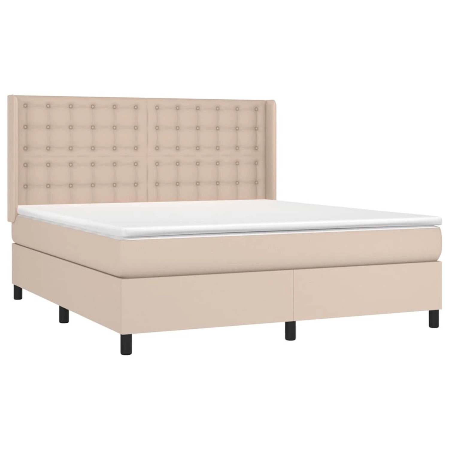 vidaXL Boxspringbett mit Matratze & LED Cappuccino-Braun 160x200cm 3139396 vidaXL Boxspringbett mit Matratze & LED Cappuccino-Braun 160x200cm 3139396 von VIDAXL