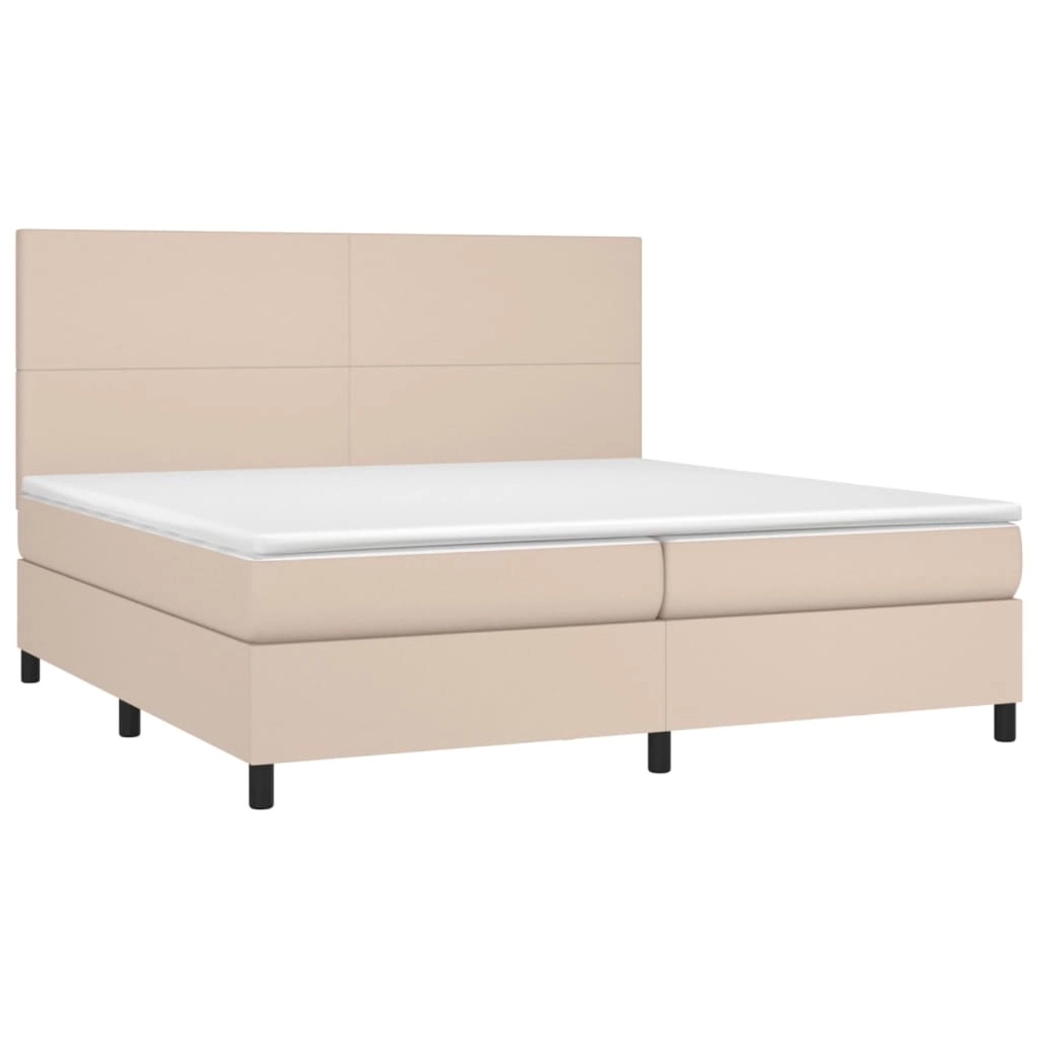 vidaXL Boxspringbett mit Matratze & LED Cappuccino-Braun 200x200cm 3135848 vidaXL Boxspringbett mit Matratze & LED Cappuccino-Braun 200x200cm 3135848 von VIDAXL