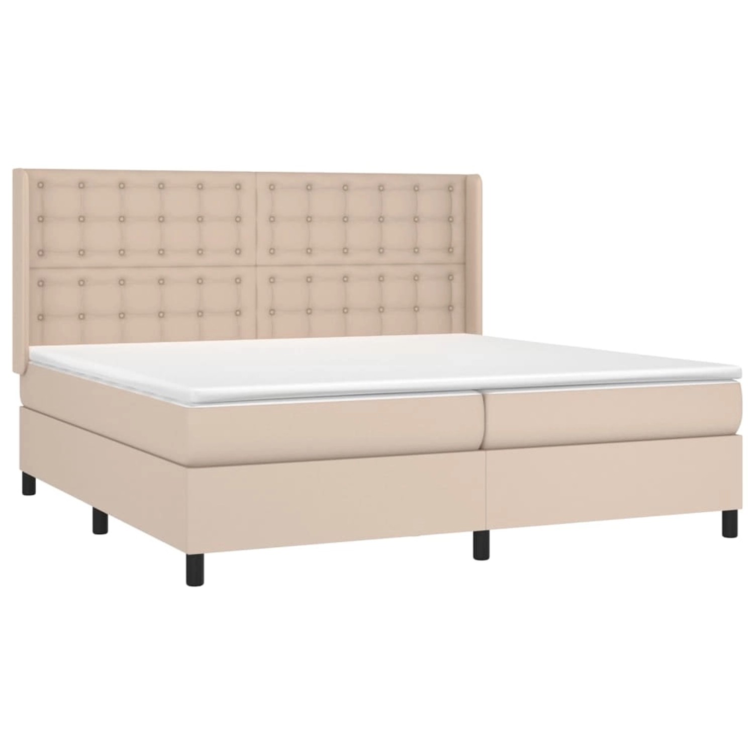 vidaXL Boxspringbett mit Matratze & LED Cappuccino-Braun 200x200cm 3139408 vidaXL Boxspringbett mit Matratze & LED Cappuccino-Braun 200x200cm 3139408 von VIDAXL