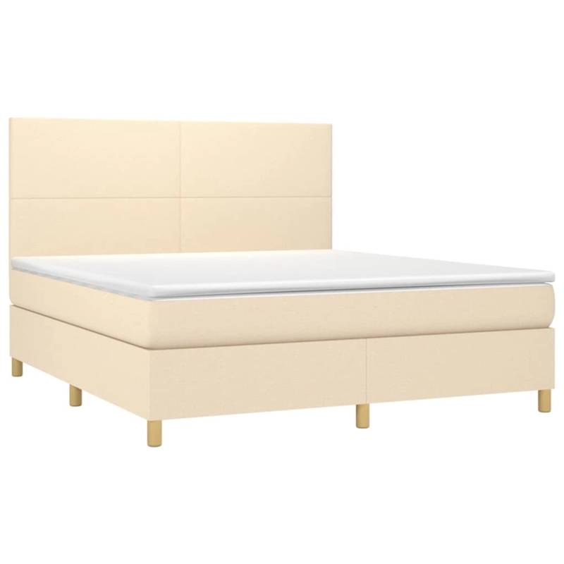 vidaXL Boxspringbett mit Matratze & LED Creme 180x200 cm Stoff 3135298 vidaXL Boxspringbett mit Matratze & LED Creme 180x200 cm Stoff 3135298 von VIDAXL