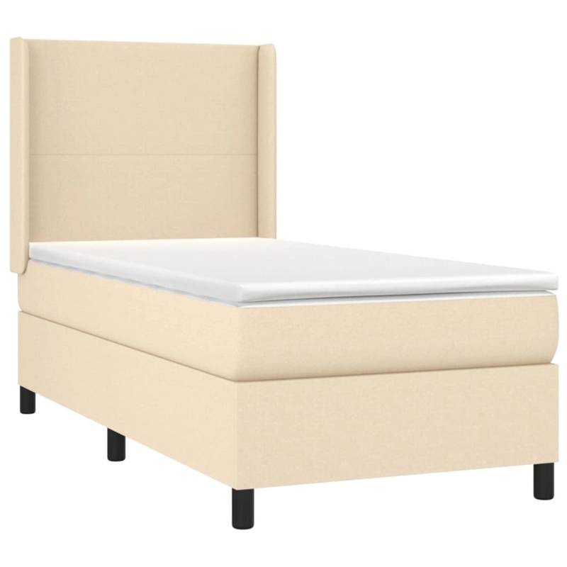 vidaXL Boxspringbett mit Matratze & LED Creme 90x200 cm Stoff 3138130 vidaXL Boxspringbett mit Matratze & LED Creme 90x200 cm Stoff 3138130 von VIDAXL