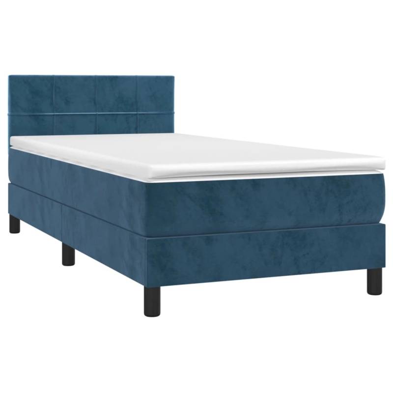 vidaXL Boxspringbett mit Matratze & LED Dunkelblau 80x200 cm Samt 3134373 vidaXL Boxspringbett mit Matratze & LED Dunkelblau 80x200 cm Samt 3134373 von VIDAXL